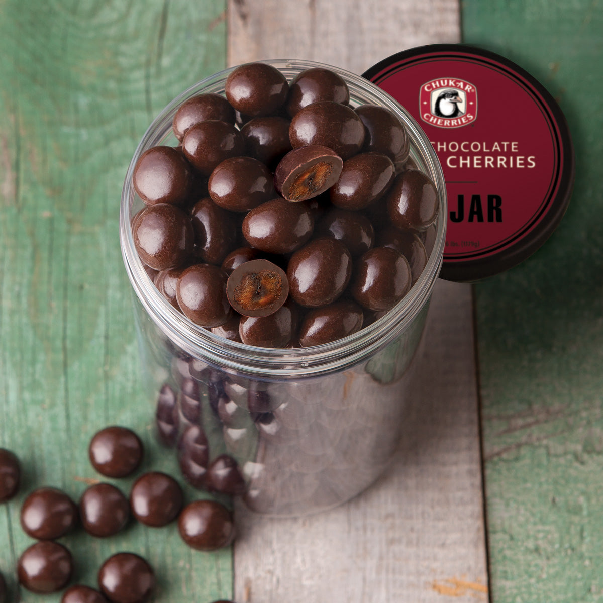 Classic Dark Chocolate Cherries Big Jar – Chukar Cherries