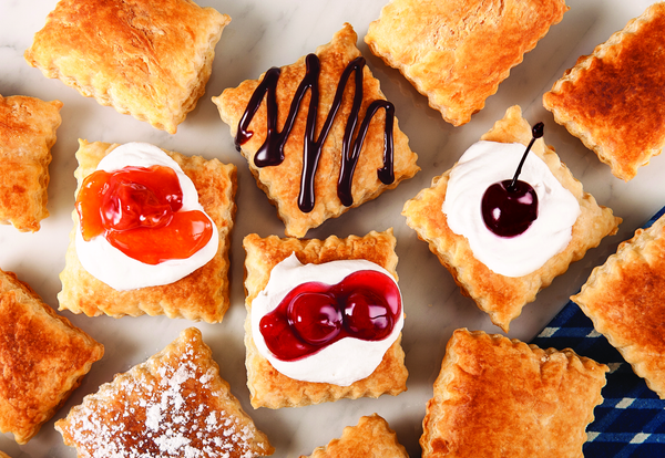 Cherry Puff Pastry Squares