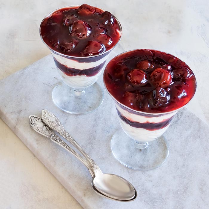 Cherries Jubilee Dessert Parfaits