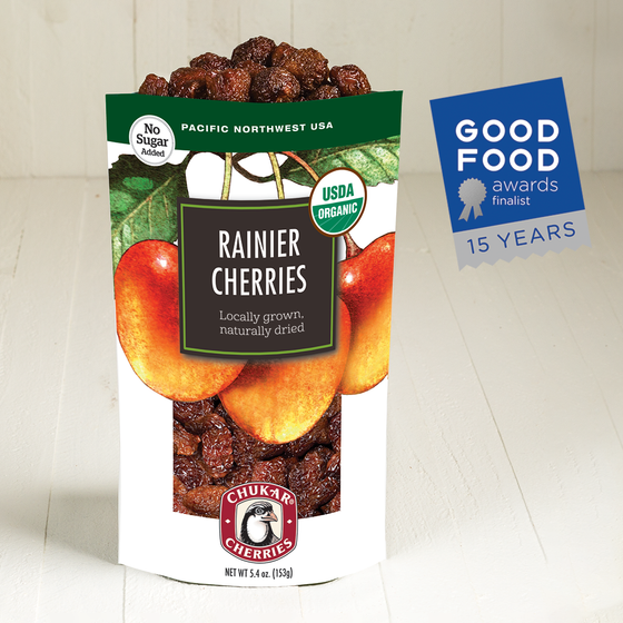 Organic Rainier Cherries Named Finalist for 15 Years of Good Food Awards