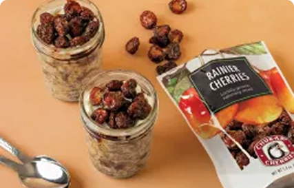 Rainier Cherry Overnight Oats