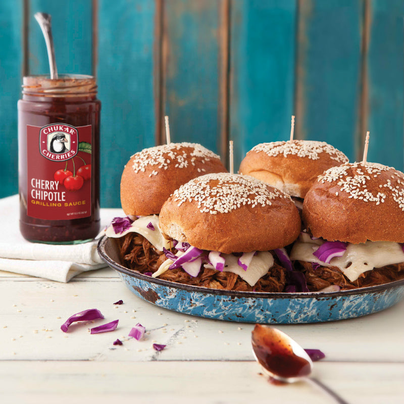 Cherry Chipotle Pulled Pork Sandwiches
