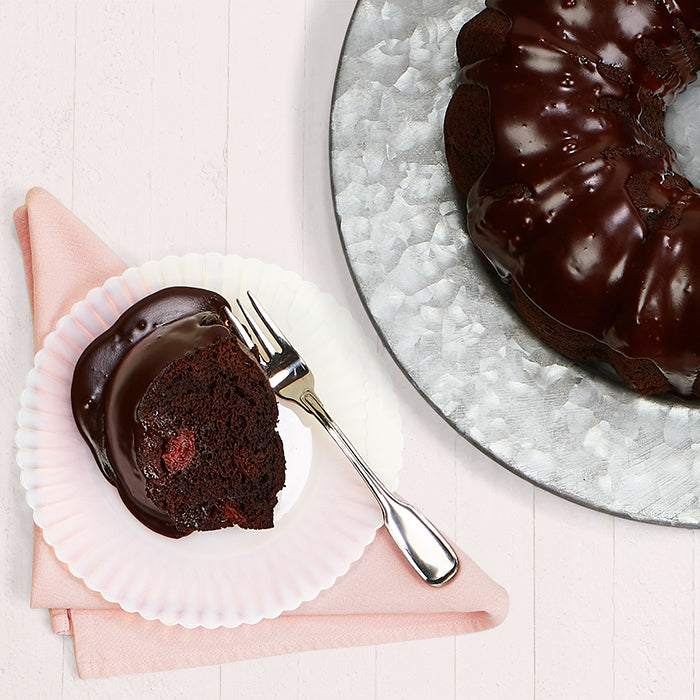 Chocolate Cherry Cake sliced