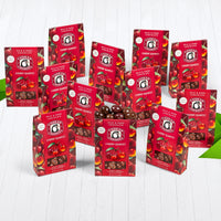 Twelve boxes of chocolate cherry quartet