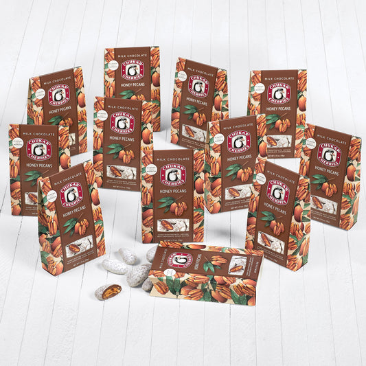 Chocolate Honey Pecans 12 Boxes