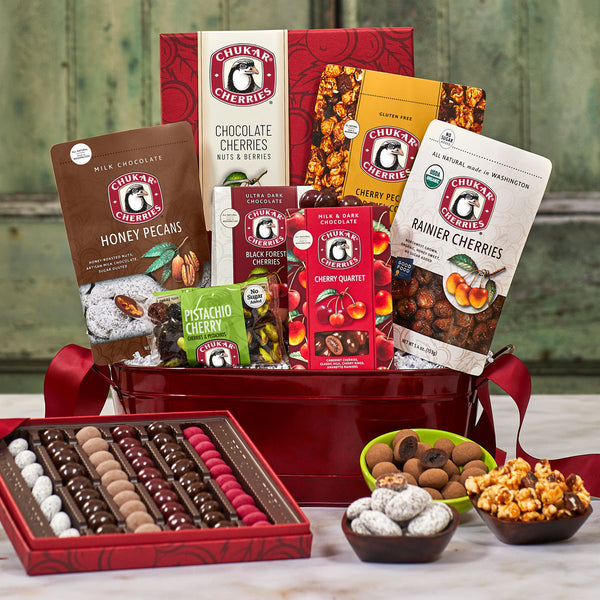 Farm Festive Gift Basket – Chukar Cherries