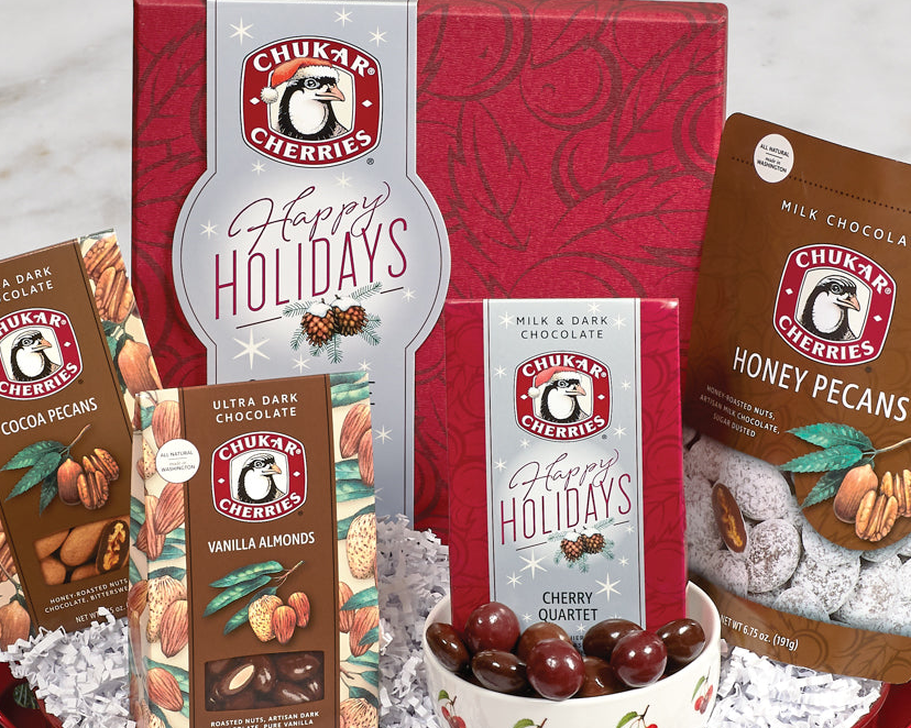 Holiday Cherry & Nut Gift Basket