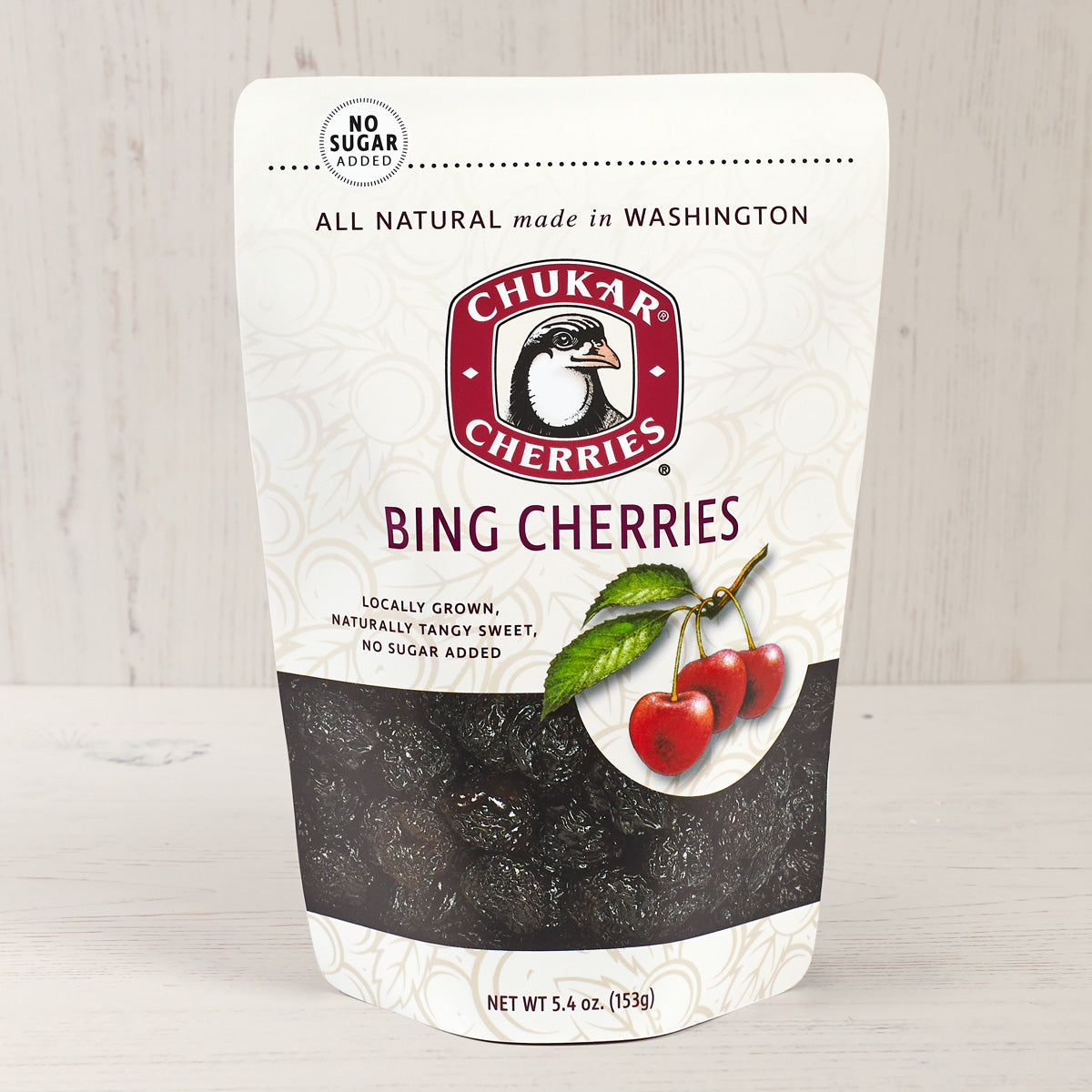 Dried bing cherries in bag