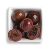 Whole amaretto rainier, cabernet cherries; whole and cut classic milk cherries and cherry bings in white owl