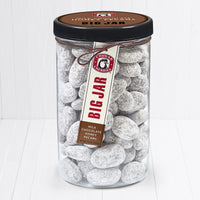 Closed milk chocolate honey pecans big jar