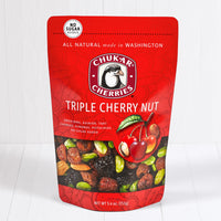 Triple cherry nut in resealable bag
