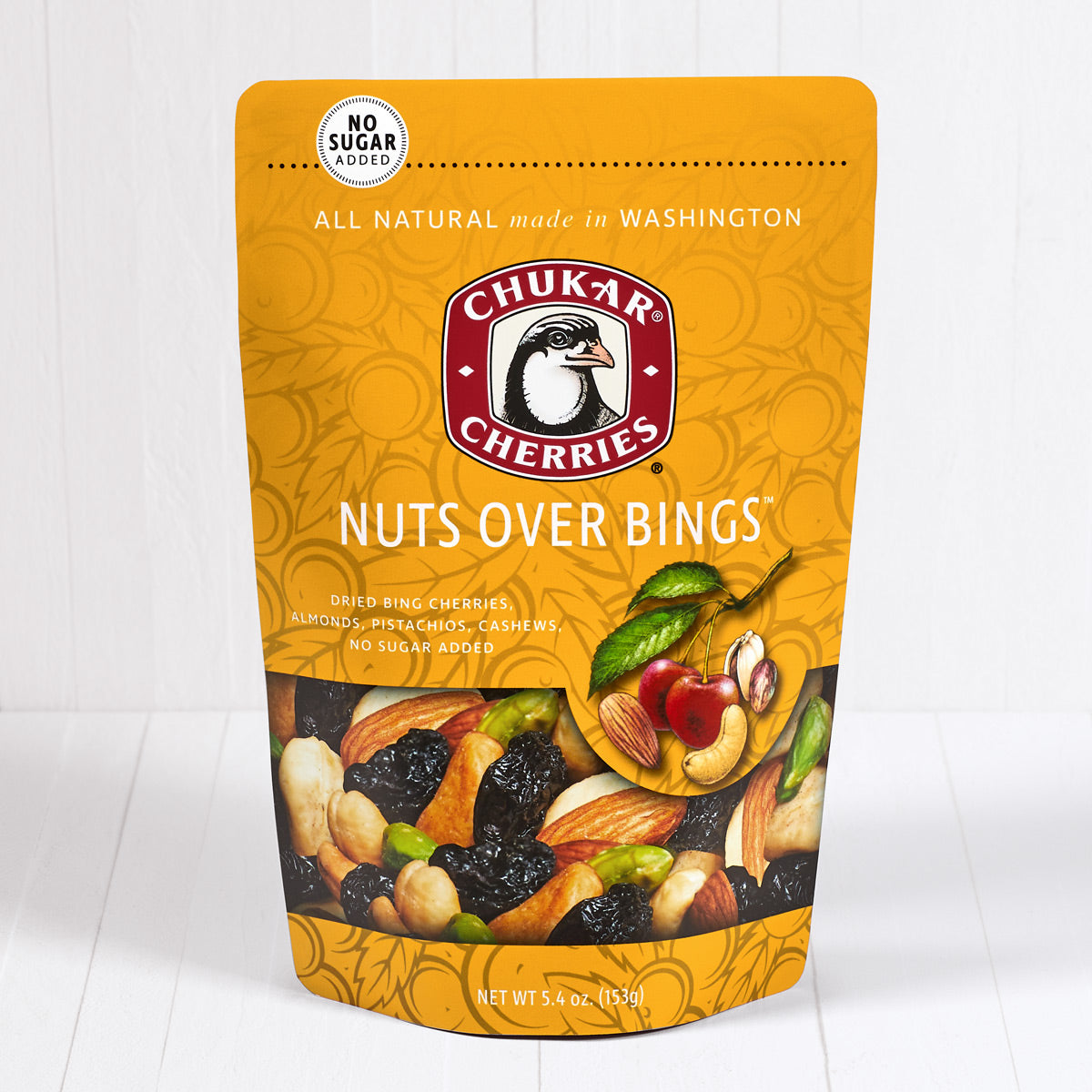 Nuts over bings dried cherry and roasted nut mix in resealable bag