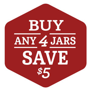 Buy 4, Save $5 Jars