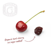 Fresh organic tart cherry with dried organic tart cherry