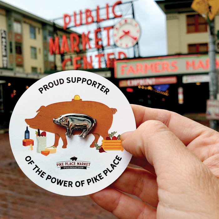 Proud supporter of the power of pike place pig pin