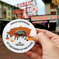 Proud supporter of the power of pike place pig pin