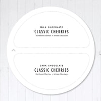 Tin map to identify contents in tin once opened.