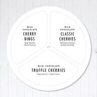 Tin map to identify contents in tin once opened.