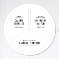 Tin map to identify contents in tin once opened.